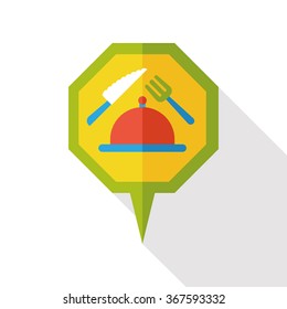 GPS signpost flat icon