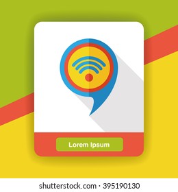 GPS signpost flat icon