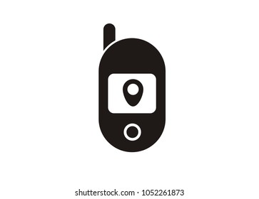 GPS simple black icon