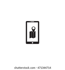 gps smartphone vector icon