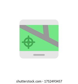 Gps, tablet, map icon. Simple color vector elements of navigation icons for ui and ux, website or mobile application