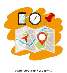 gps tech design, vector illustration eps10 graphic 