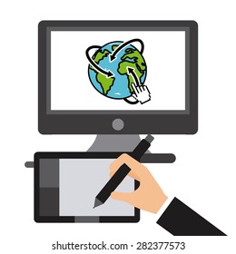 gps tech design, vector illustration eps10 graphic 