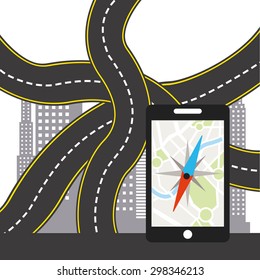 gps technology design, vector illustration eps10 graphic 