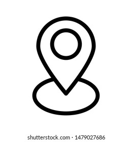 gps thin line vector icon