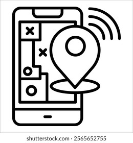 Gps Tracker Icon Element For Design