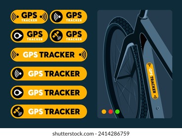 GPS tracker sticker for bicycle and scooter