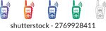 GPS Tracking Device Vector Icons vol 1502