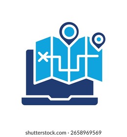 Gps Tracking Icon Mixed Vector Illustration