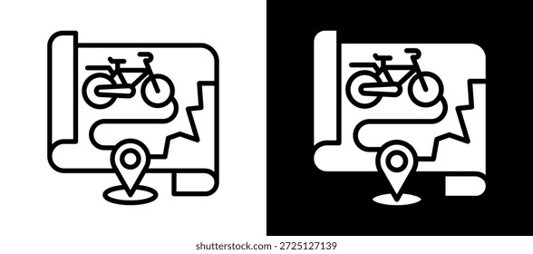 Icono de seguimiento de GPS Ilustración vectorial whiteblack