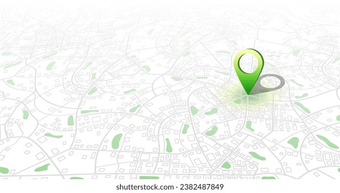 Gps tracking map. Abstract isometric location tracks dashboard. Track navigation pins on street maps, navigate mapping, locate position pin. Futuristic travel map or location navigator vector