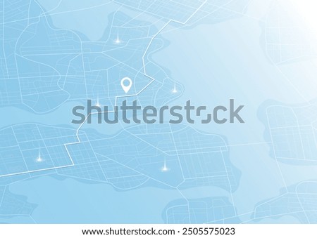 Gps tracking map. Abstract isometric location tracks dashboard. Track navigation pins on street maps, navigate mapping, locate position pin. Futuristic travel map or location navigator vector