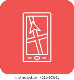 Icono de vector de seguimiento de Gps. Se puede usar para imprimir, móviles y aplicaciones web.