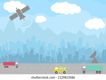 GPS transport technology uses tracking and monitoring.