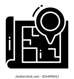 gps trendy icon, flat style isolated on white background. Symbol for your web site design, logo, app, UI.