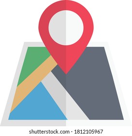 GPS-Vektorfarbsymbol 