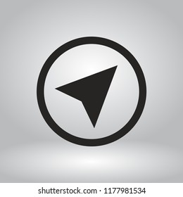 gps vector icon 10 eps