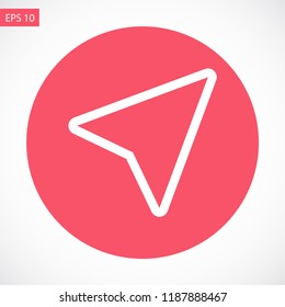 gps vector icon 10 eps