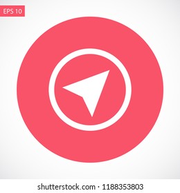 gps vector icon 10 eps