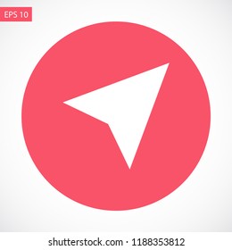 gps vector icon 10 eps