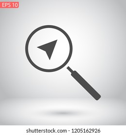 gps vector icon 10 eps