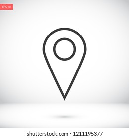 GPS vector icon 10 eps