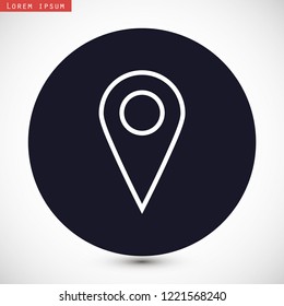 GPS vector icon 10 eps