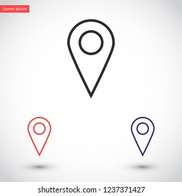 GPS vector icon 10 eps