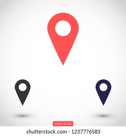 GPS vector icon 10 eps