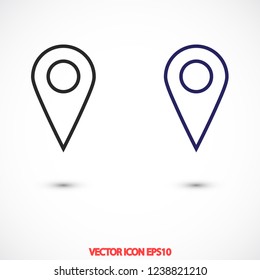 GPS vector icon 10 eps