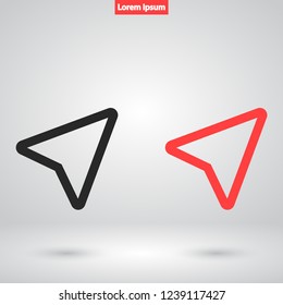 gps vector icon 10 eps