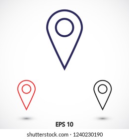 GPS vector icon 10 eps