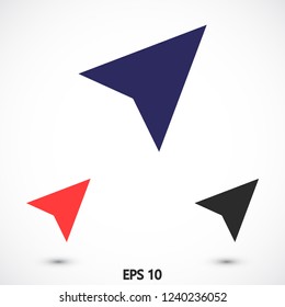 gps vector icon 10 eps