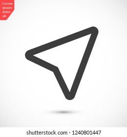 gps vector icon 10 eps