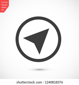 gps vector icon 10 eps