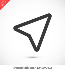 gps vector icon 10 eps