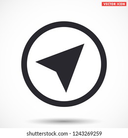 gps vector icon 10 eps