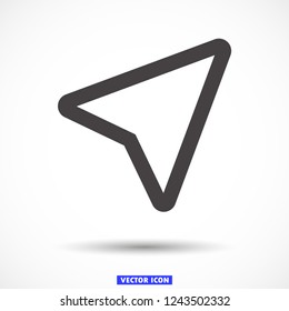 gps vector icon 10 eps