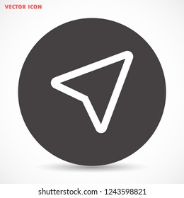 gps vector icon 10 eps