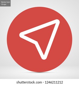 gps vector icon 10 eps