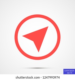 gps vector icon 10 eps