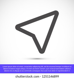 gps vector icon 10 eps