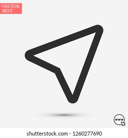 gps vector icon 10 eps