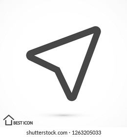 gps vector icon 10 eps