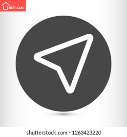 gps vector icon 10 eps