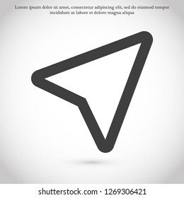 gps vector icon 10 eps