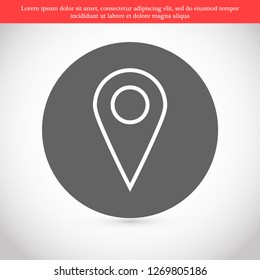 GPS vector icon 10 eps