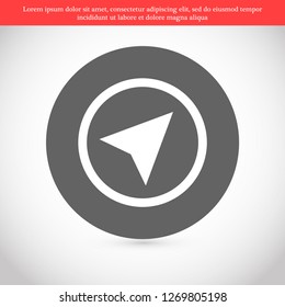 gps vector icon 10 eps