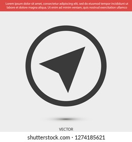 gps vector icon 10 eps