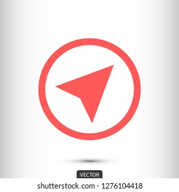 gps vector icon 10 eps
